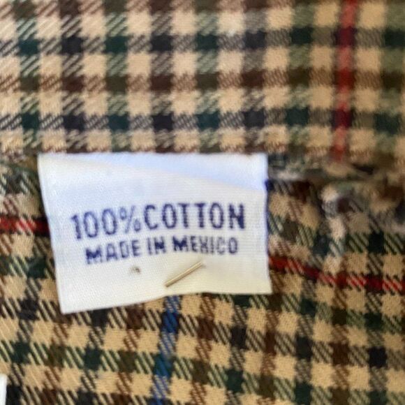 Cinch Cotton Long Sleeve Button Down Collard Checked Mens Shirt Size XL - Picture 6 of 6